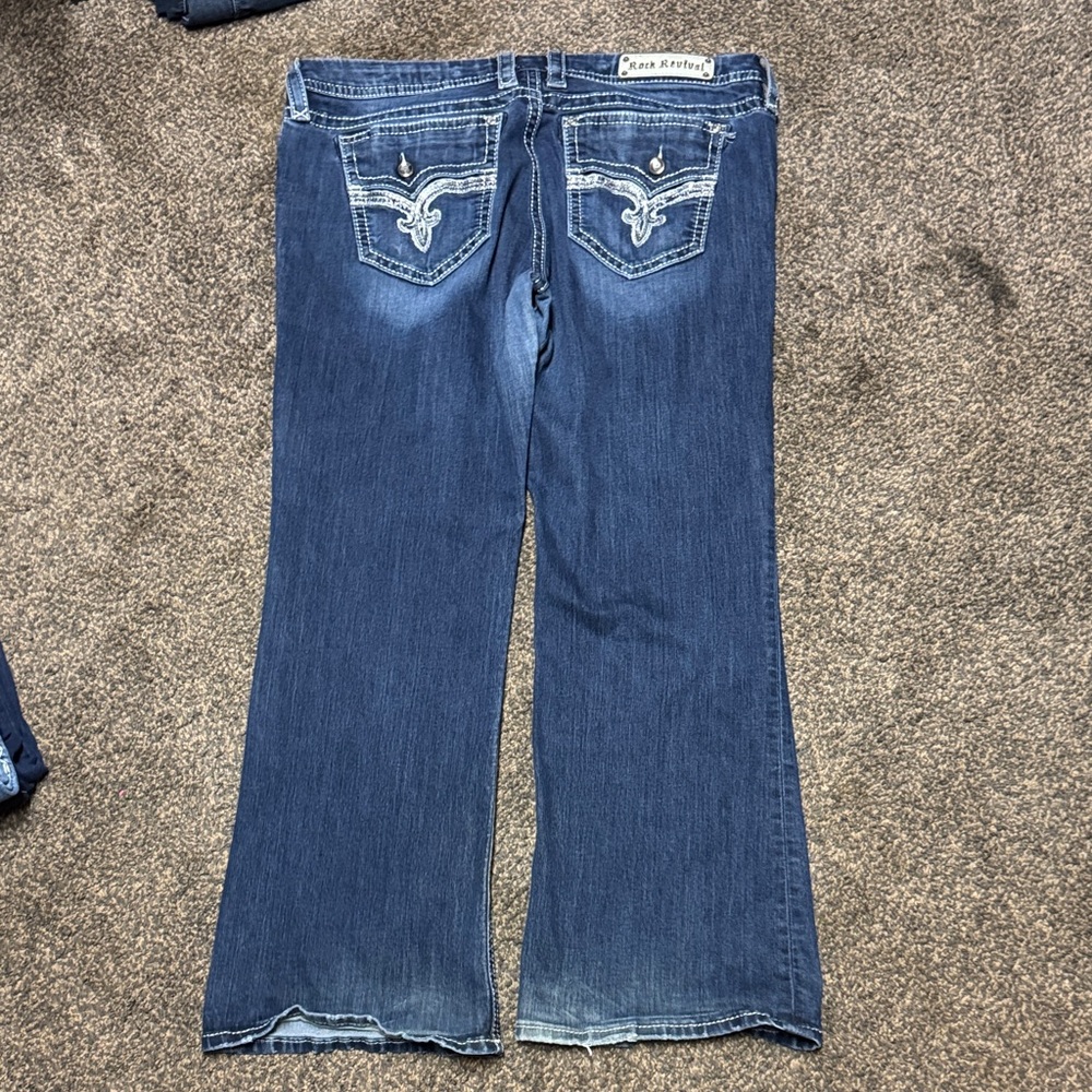 Rock Revival Women's Easy Boot Jeans Betty 36 18 18W Excellent Condition